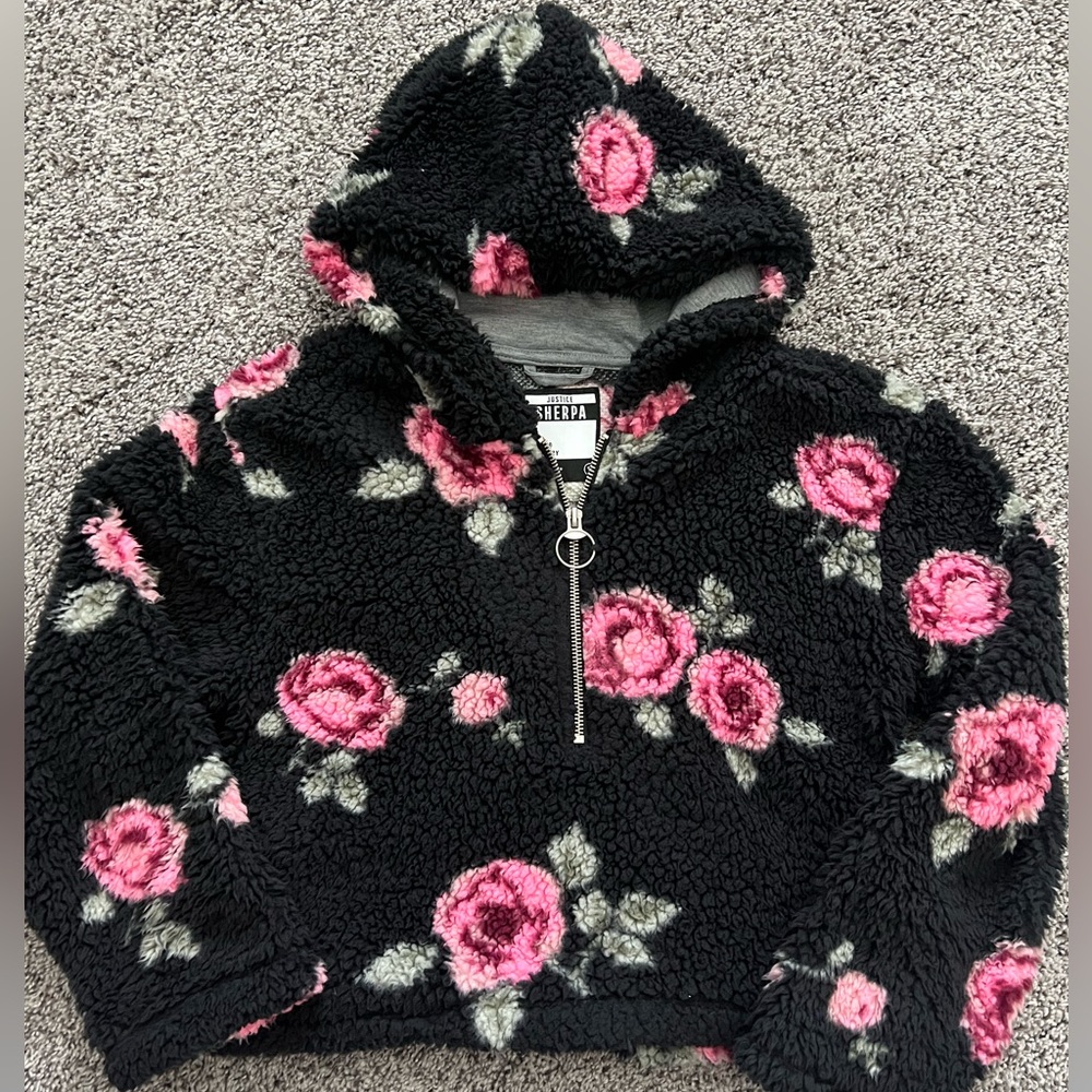 Sherpa crop sweater (girls youth)